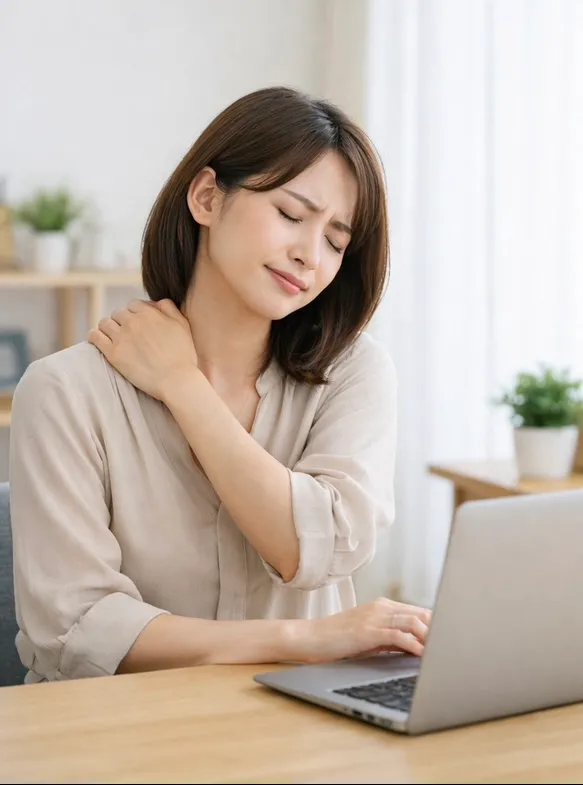 デスクワークによるつらい肩こりを根本から改善！！具体的な対策とは？？